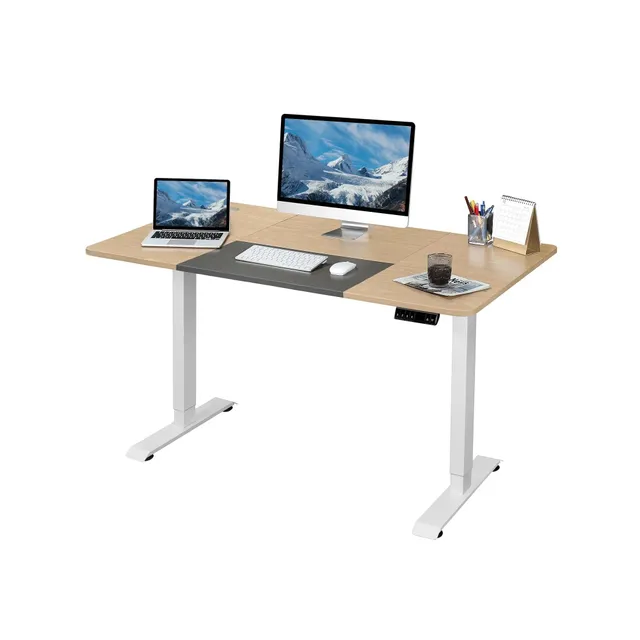 homall-standing-desk-schreibtisch-140-cm-wei-elektrisch image 1