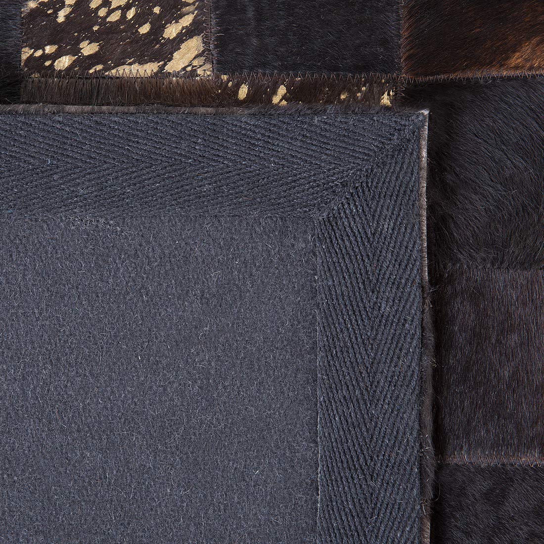 beliani-bandirma-lederteppich-patchwork-braun-gold-140x200 image 5