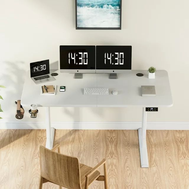 homall-standing-desk-schreibtisch-h-henverstellbar-wei-140cm image 5