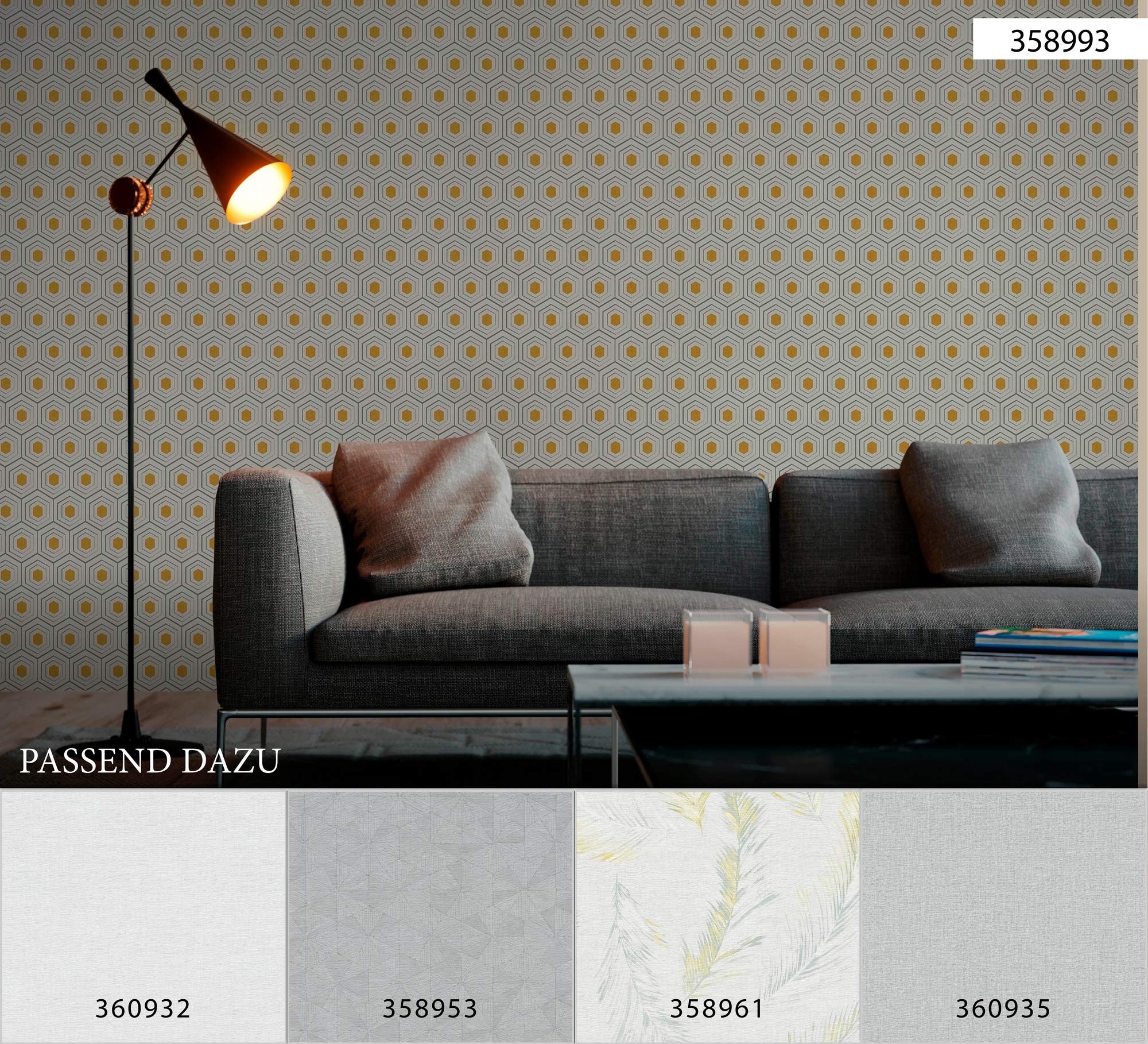 a-s-cr-ation-four-seasons-358961-vliestapete-federn-gelb image 6