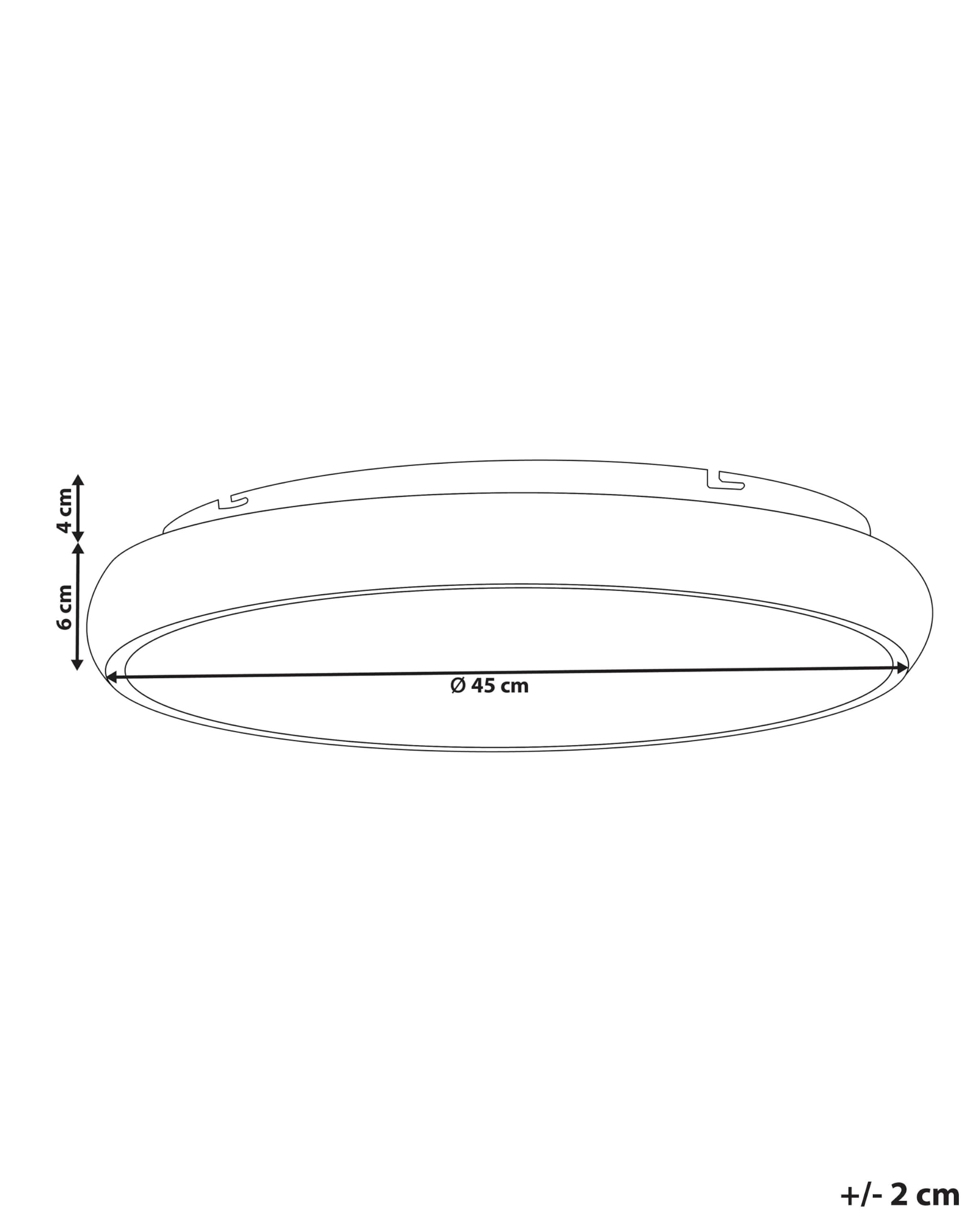 beliani-ataran-deckenleuchte-gold-ring-led-warm image 3
