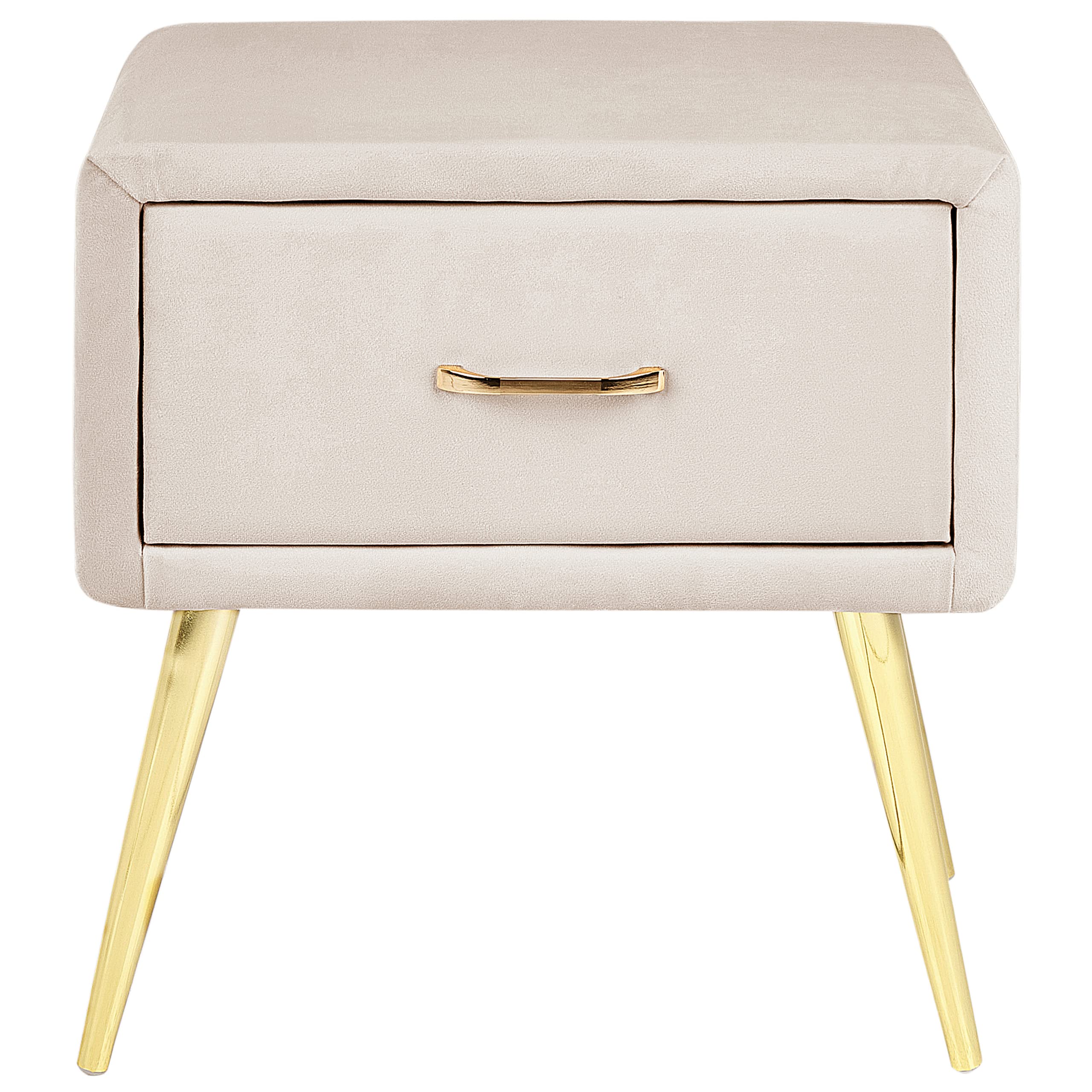 beliani-flayat-nachttisch-beige-samt-mit-schublade-gold image 4