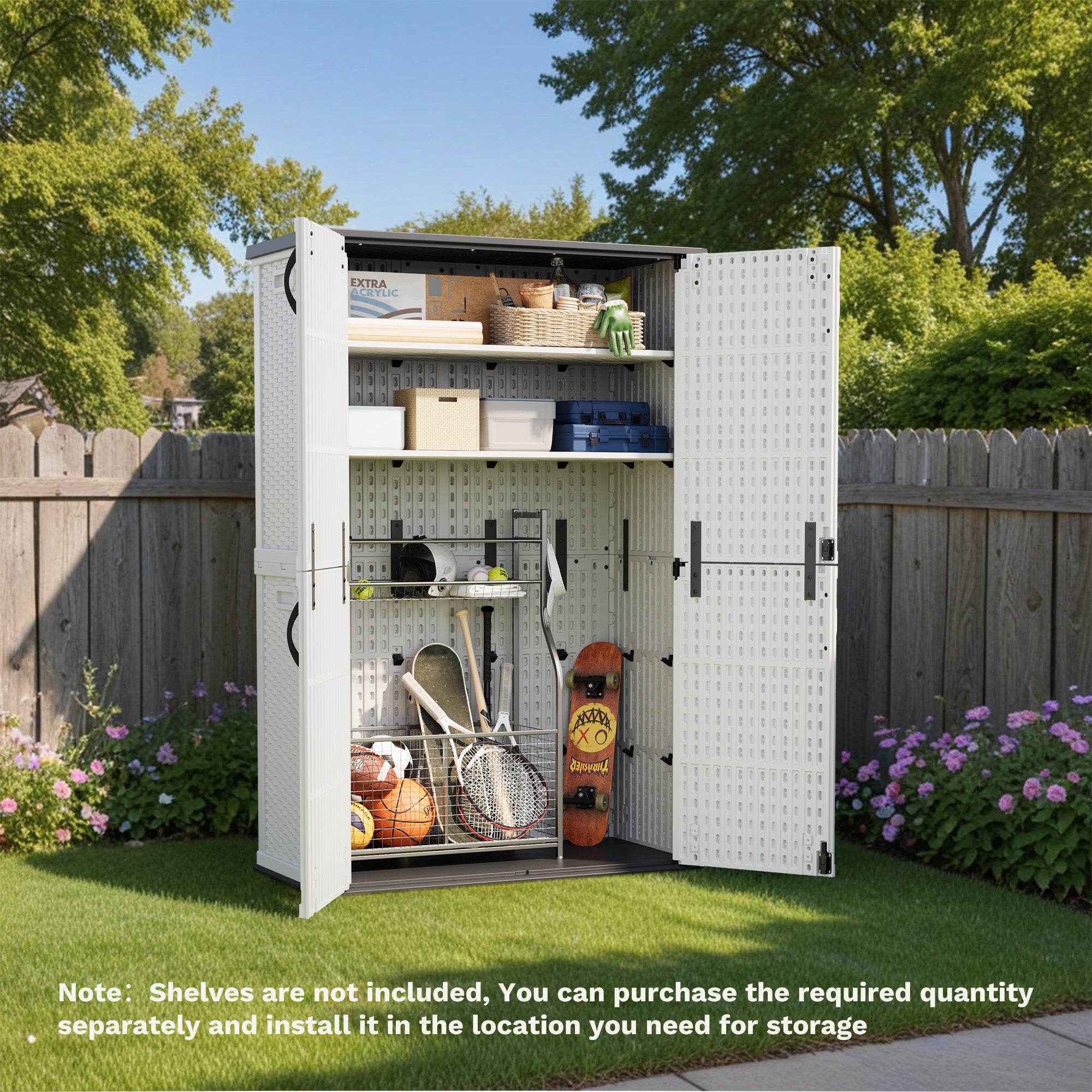 homall-metal-shed-ger-teschuppen-wei-50-cu-ft-wasserdicht image 3