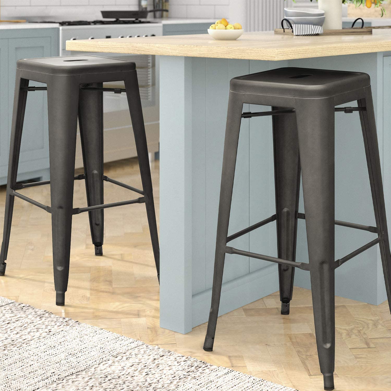 homall-barhocker-4er-set-schwarz-metall-76-cm-stapelbar image 8