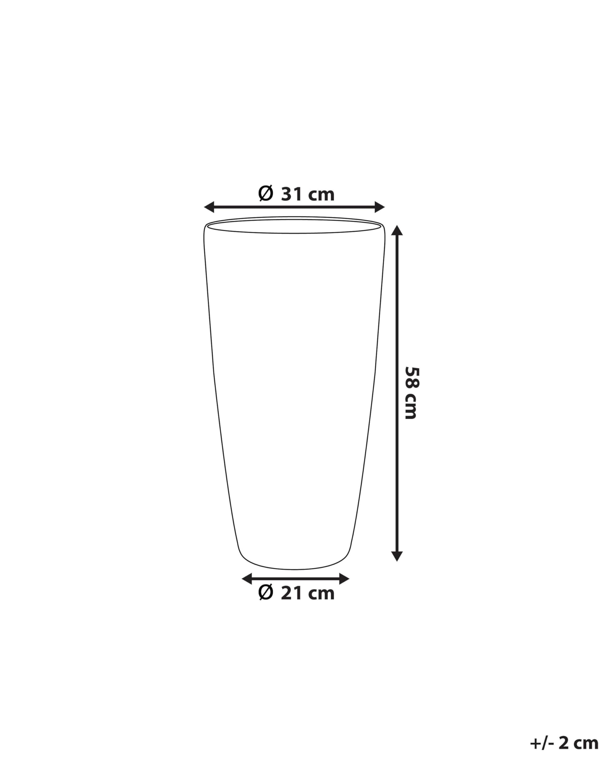 beliani-abdera-blumentopf-grau-31x31x58-cm-31l image 3