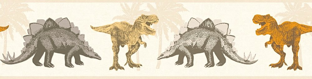 a-s-cr-ation-little-stars-bord-re-dinosaurier-braun-orange-5m image 2