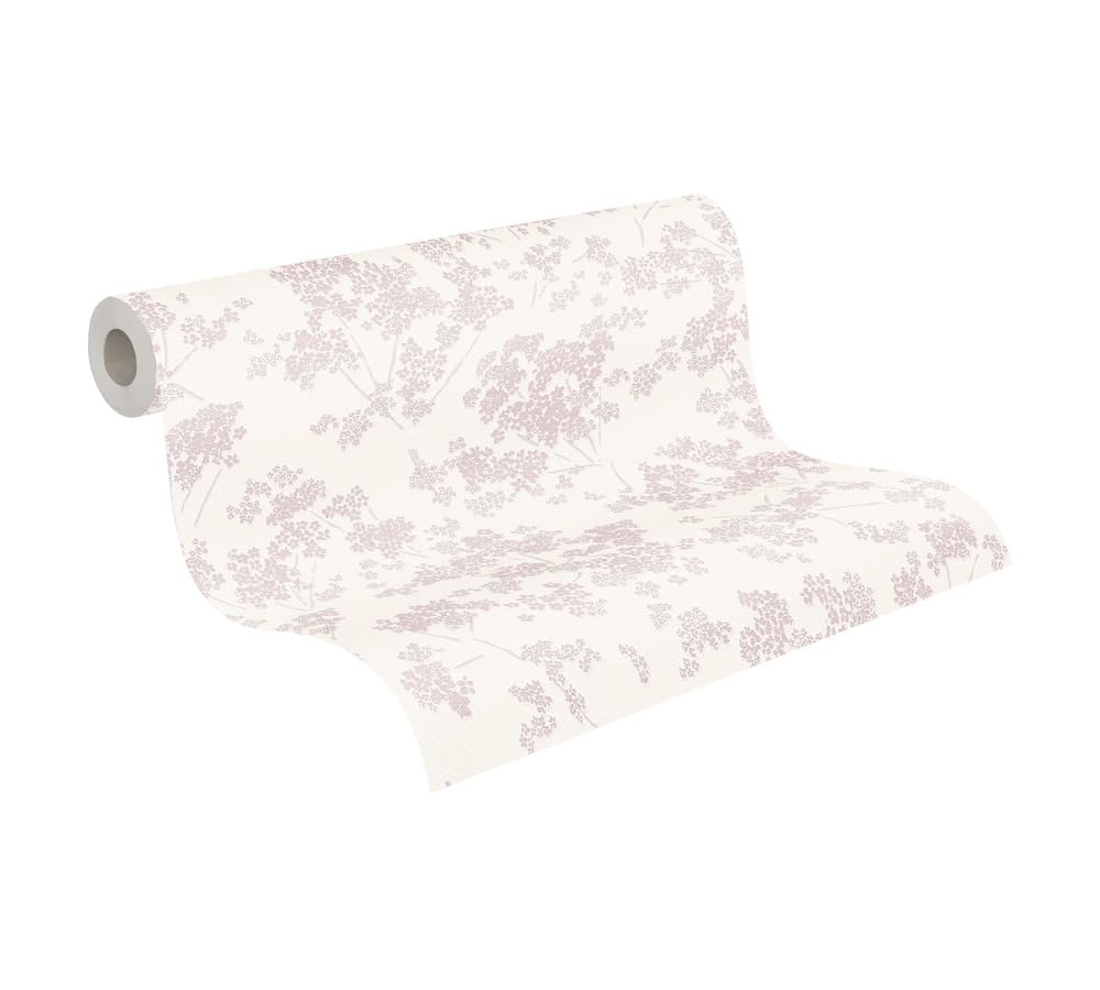 a-s-cr-ation-tapeten-floral-vliestapete-wei-rosa-10-05x0-53-m image 1
