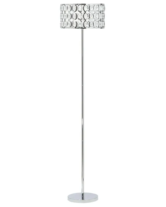 beliani-tenna-stehlampe-silber-chrom-kristall-160cm image 1