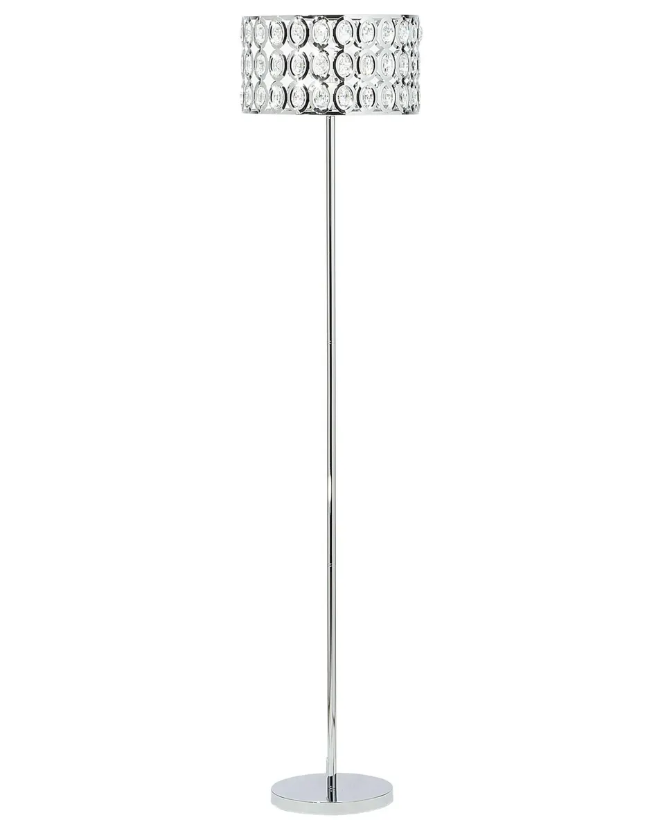 beliani-tenna-stehlampe-silber-chrom-kristall-160cm image 1