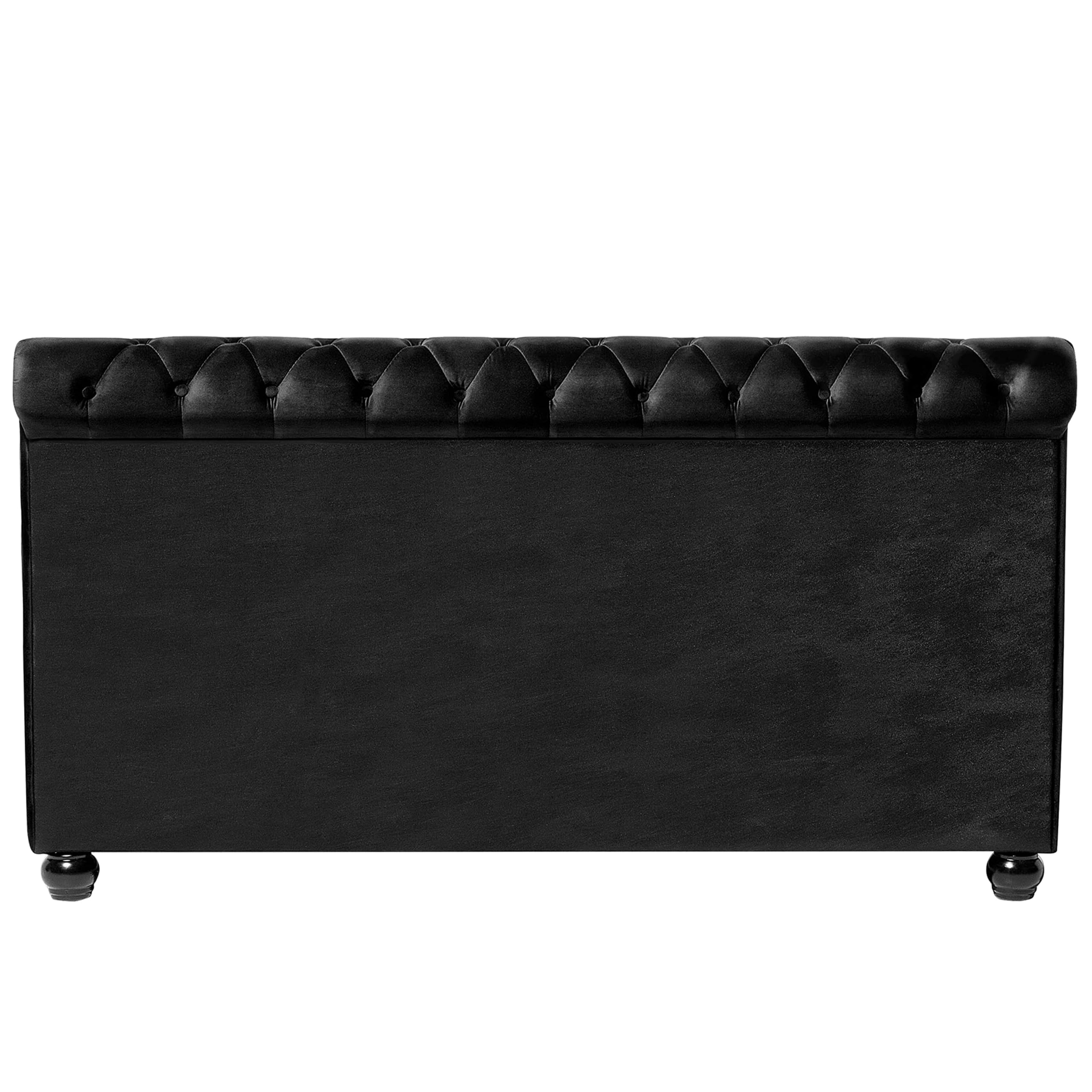 beliani-avallon-samtbett-schwarz-180x200-chesterfield image 8