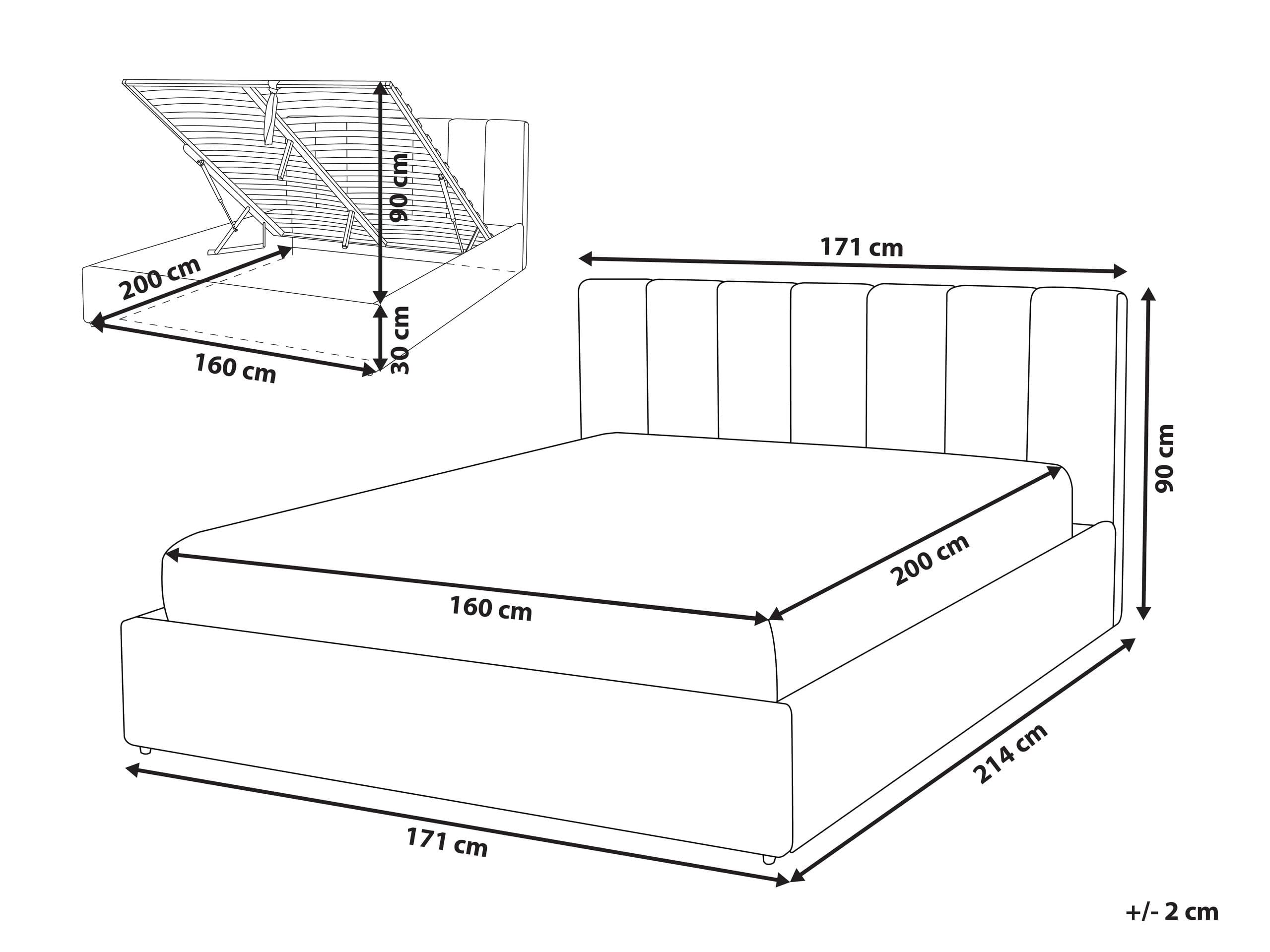 beliani-dreux-kunstlederbett-160x200-cm-grau-mit-bettkasten image 3