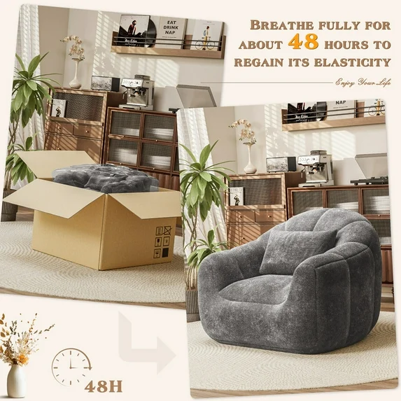 homall-sofa-sitzsack-sessel-grau-xxl-mit-armlehnen-pl-sch image 4