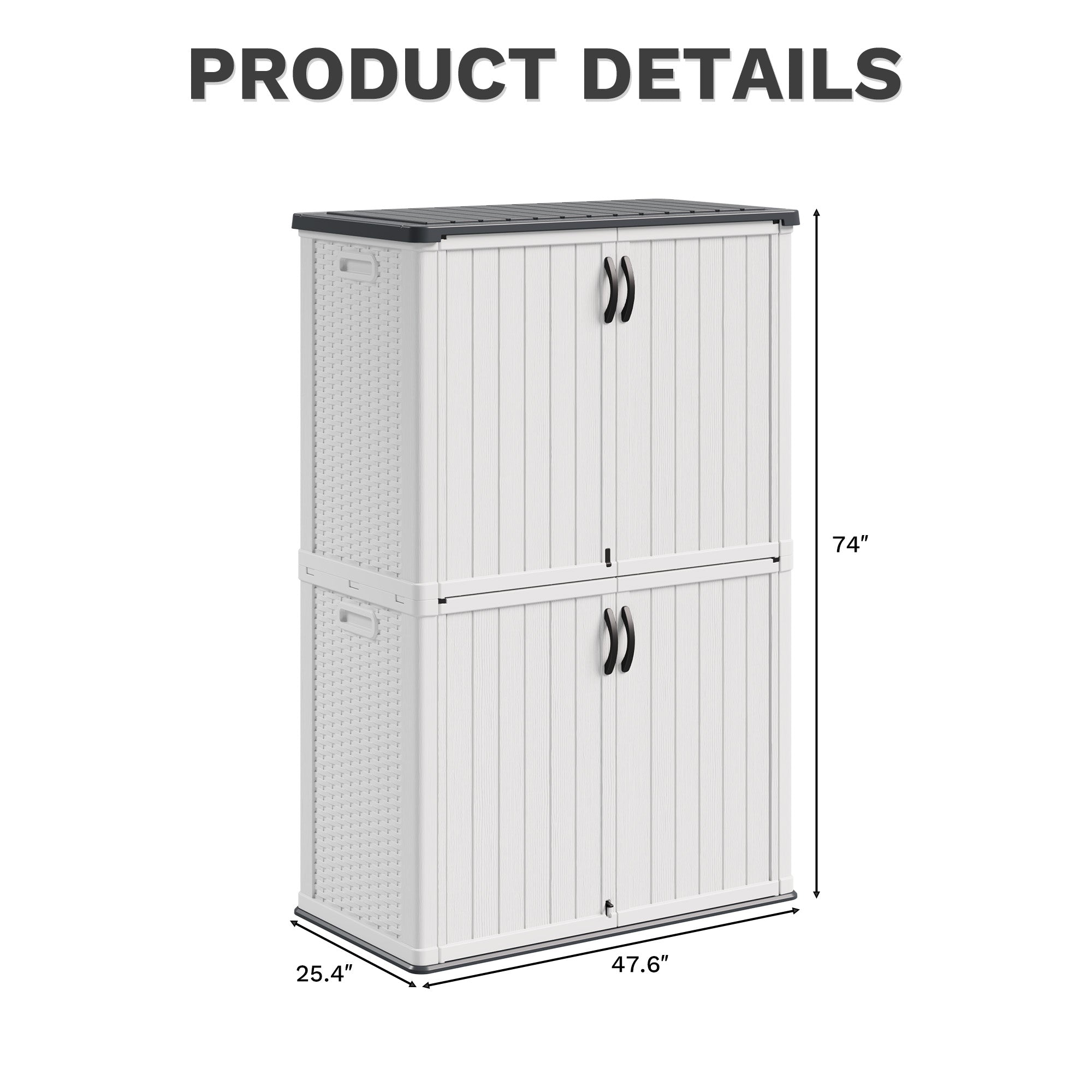 homall-metal-shed-ger-teschuppen-wei-50-cu-ft-wasserdicht image 7