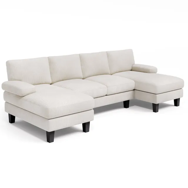 bealife-ar103-u-sofa-wei-271cm-cord-4-sitzer-schlaf image 1