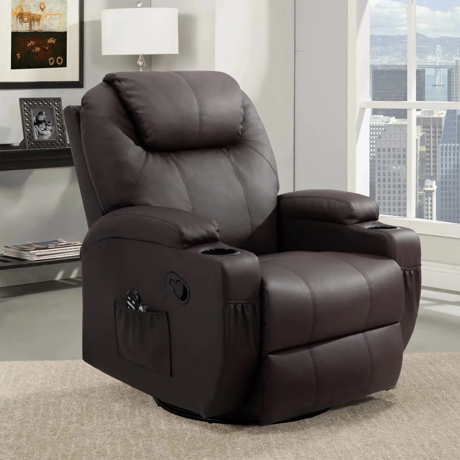 homall-recliner-chair-massagesessel-beige-mit-fu-st-tze image 4