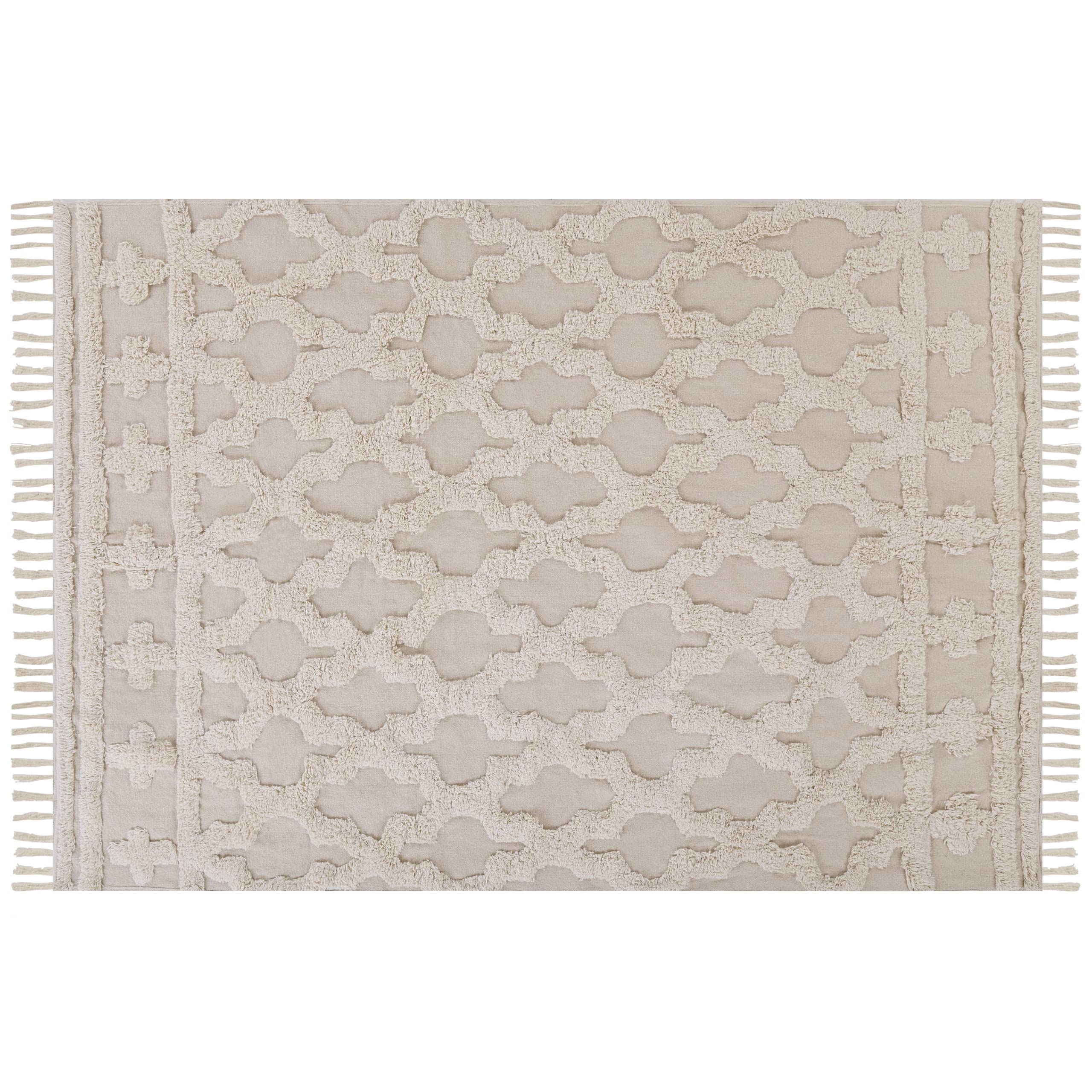 beliani-suluova-baumwoll-teppich-beige-160x230-cm image 4