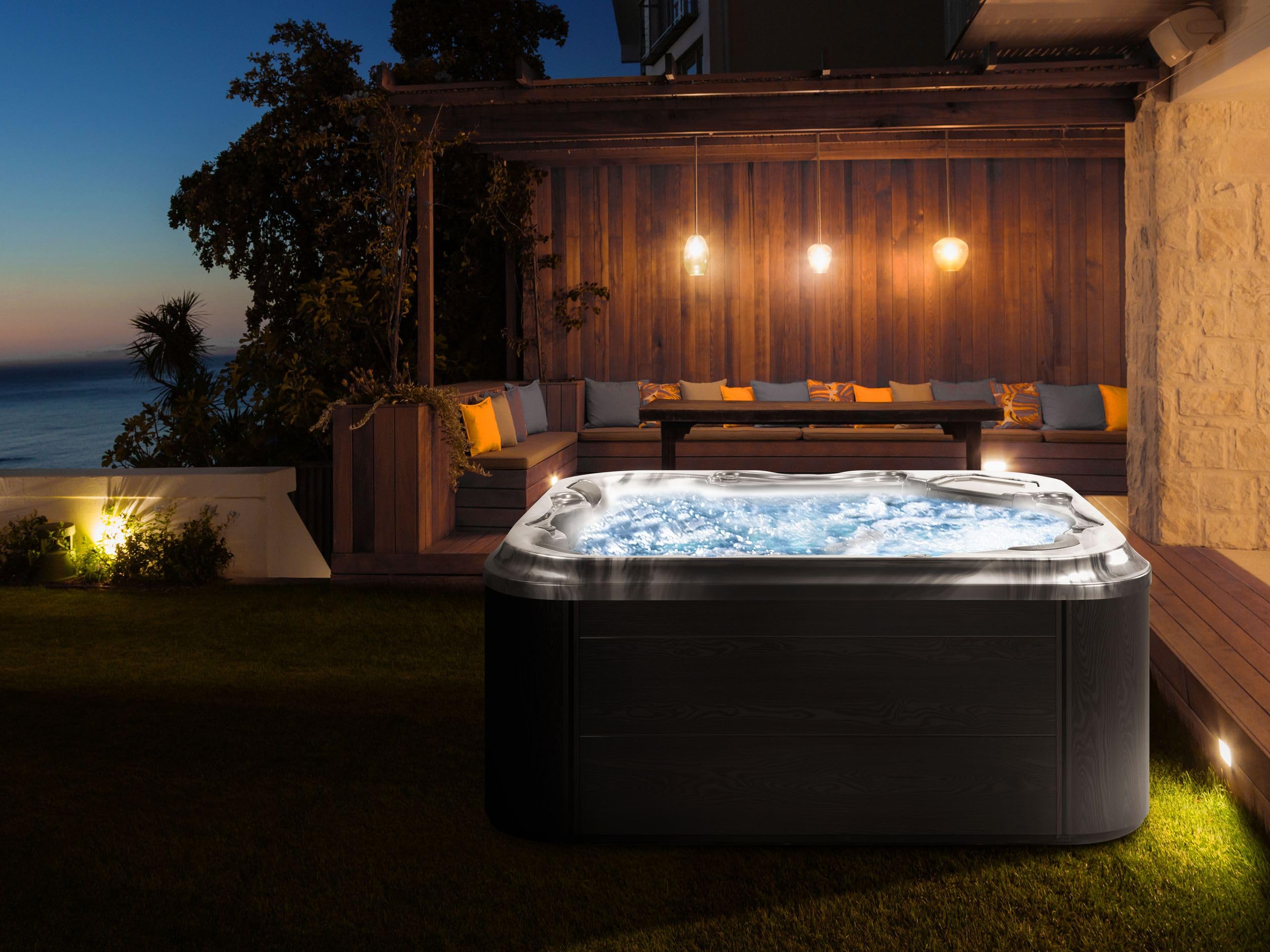 beliani-tularosa-outdoor-whirlpool-grau-210x210-led-massage image 2