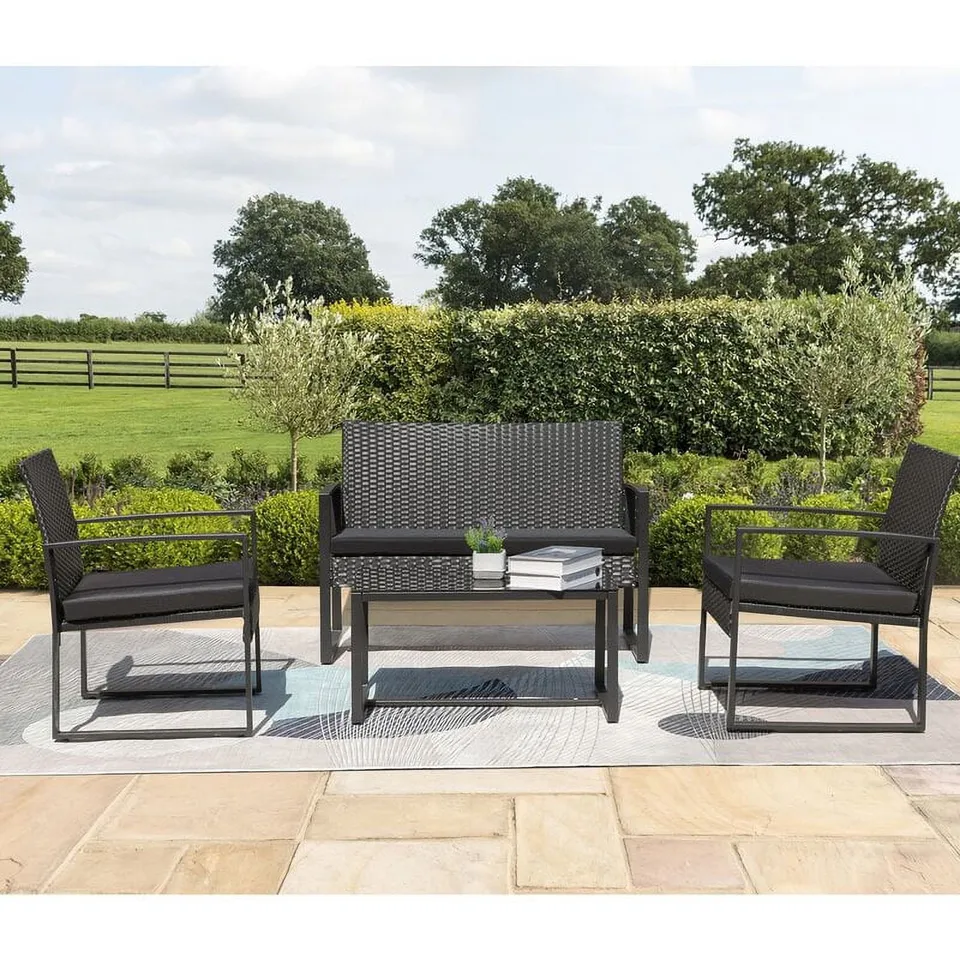 homall-patio-furniture-rattan-set-4tlg-schwarz-mit-tisch image 1