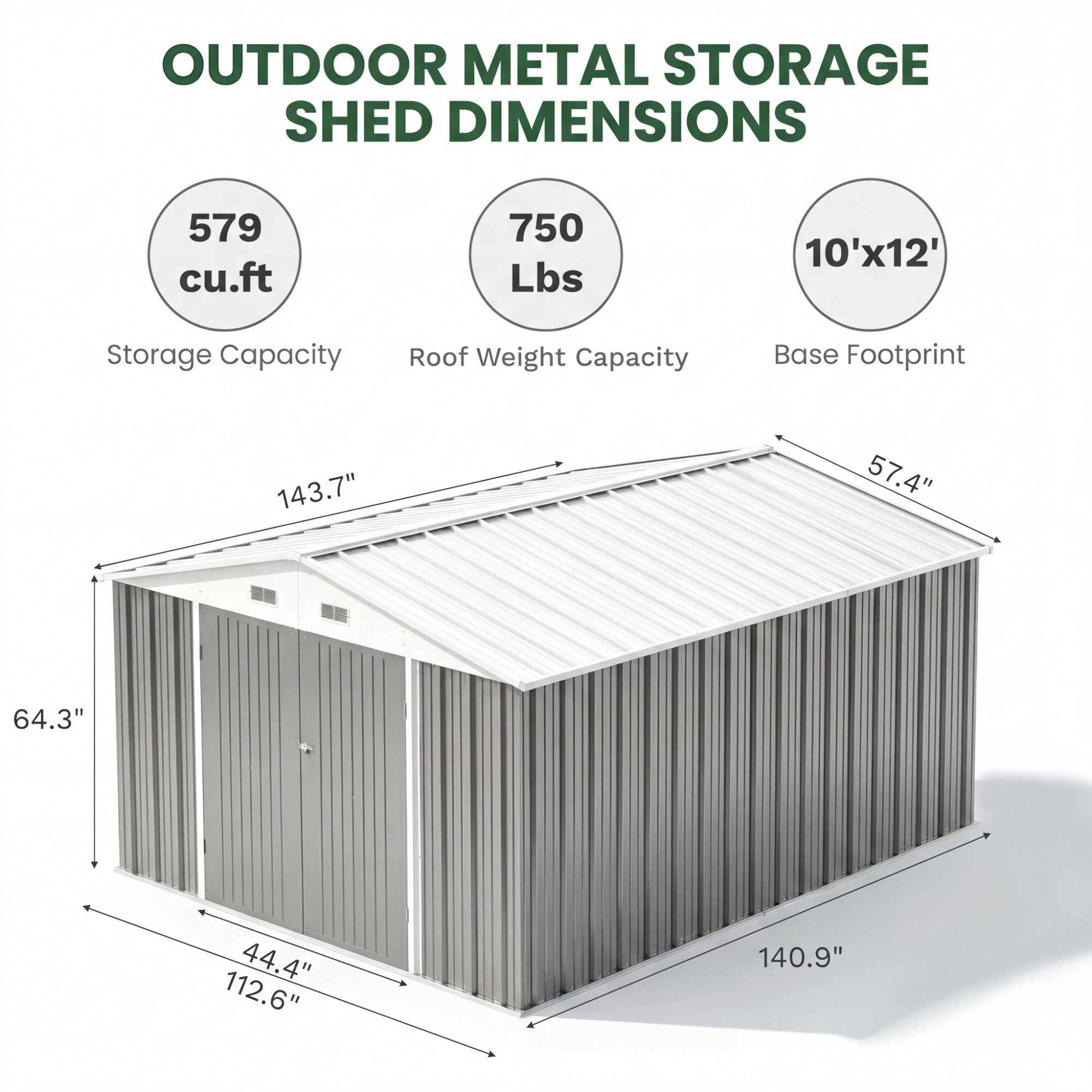 homall-metal-shed-ger-tehaus-metall-grau-10x12ft image 5