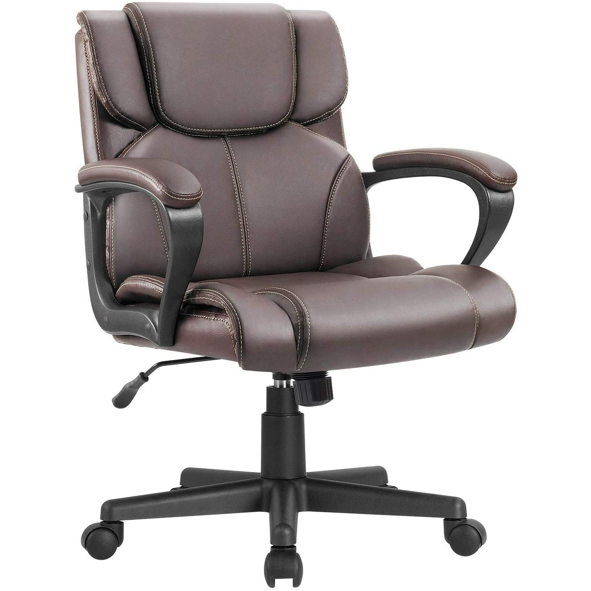 homall-office-leather-chair-b-rostuhl-schwarz-kunstleder-2 image 4