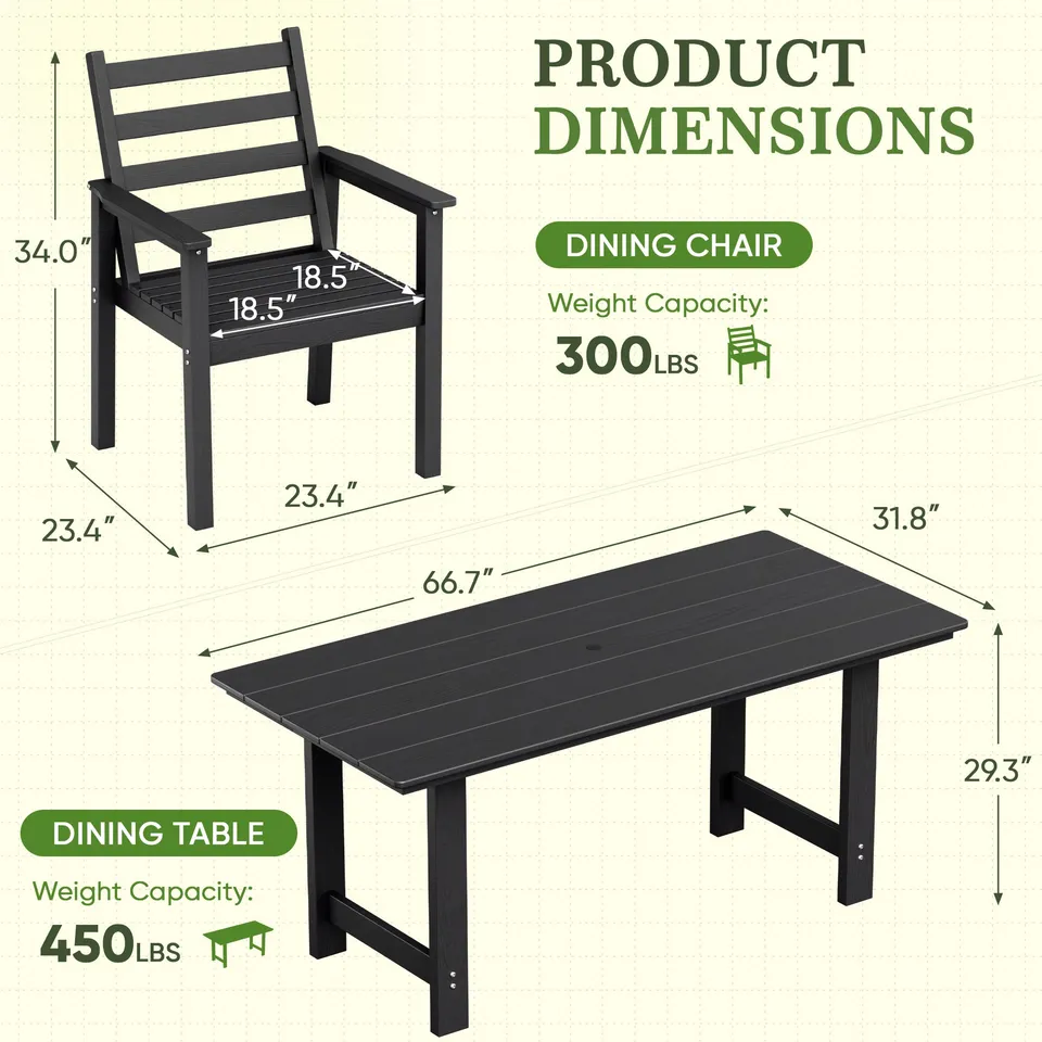 homall-patio-furniture-essgruppe-7-teilig-schwarz-hdpe-schirmloch image 1