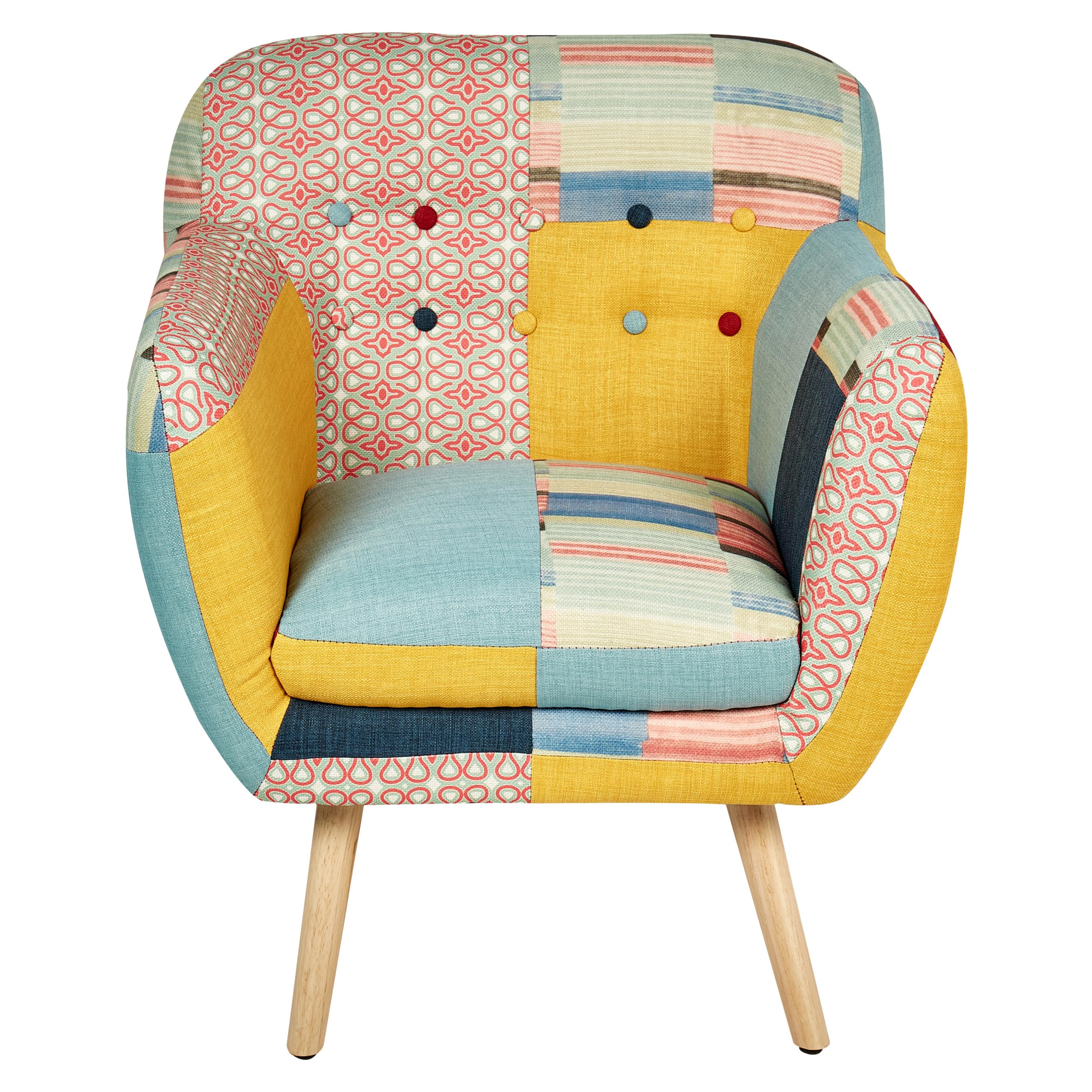 beliani-melby-sessel-bunt-patchwork-polyester image 4