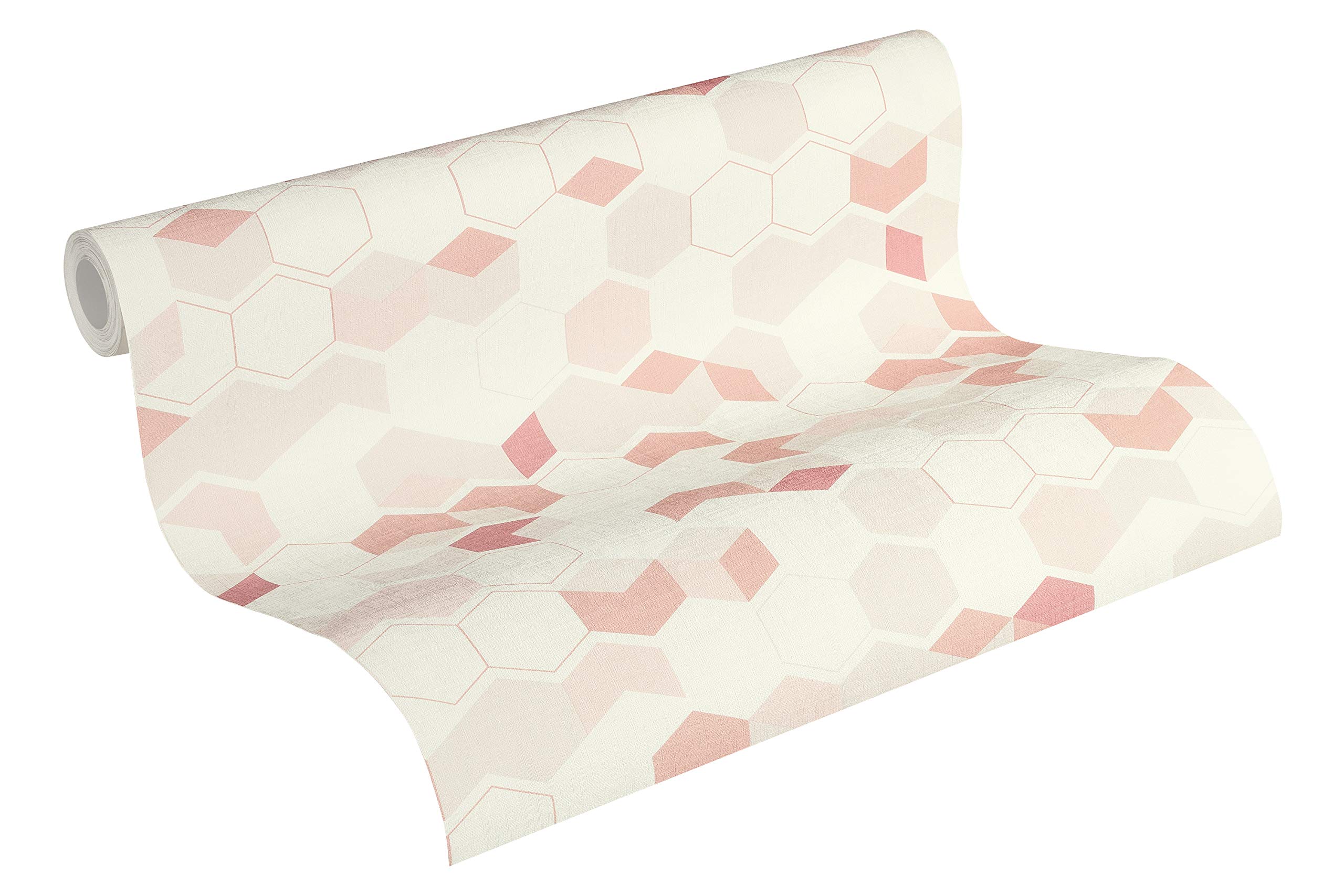 a-s-cr-ation-scandinavian-366832-vliestapete-3d-rosa-geometrisch image 1