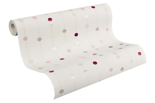 a-s-cr-ation-life-3-208514-vliestapete-creme-rosa-punkte image 1