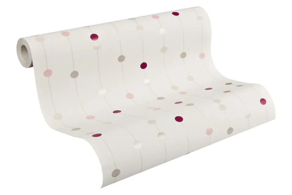 a-s-cr-ation-life-3-208514-vliestapete-creme-rosa-punkte image 1