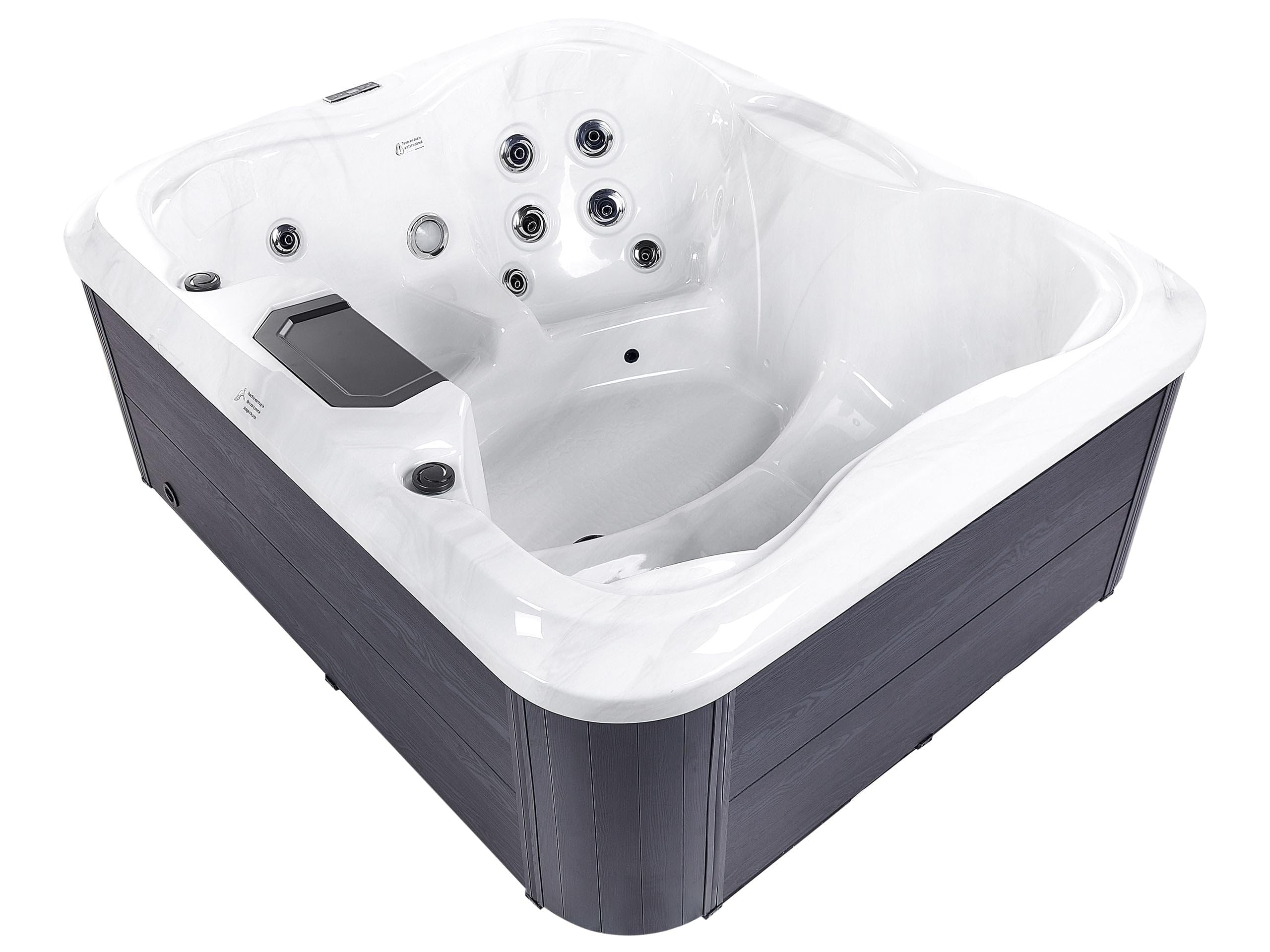 beliani-arcelia-whirlpool-outdoor-wei-4-personen-mit-led image 1