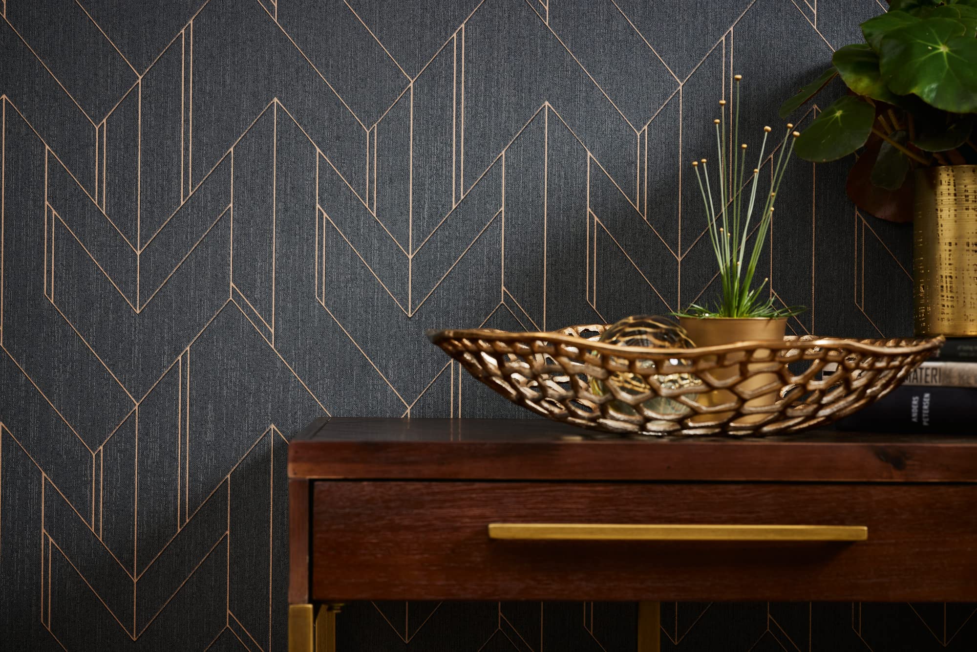 a-s-cr-ation-villa-373691-tapete-geometrisch-schwarz-gold image 7