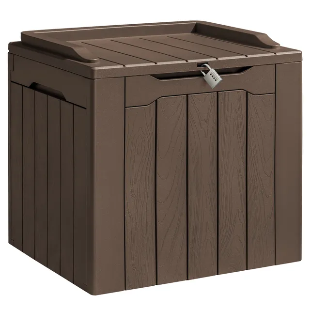 homall-patio-furniture-deck-box-117-l-sitztruhe-hellbraun image 1