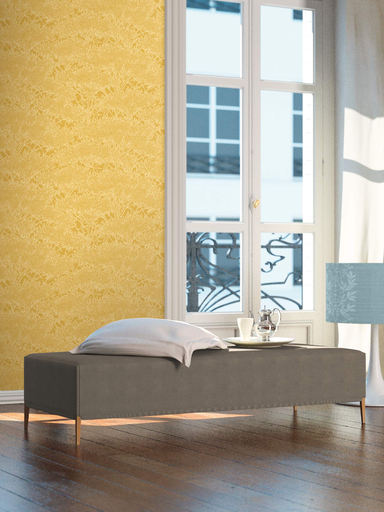 architects-paper-absolutely-chic-vliestapete-gelb-blumen-10-05m image 3