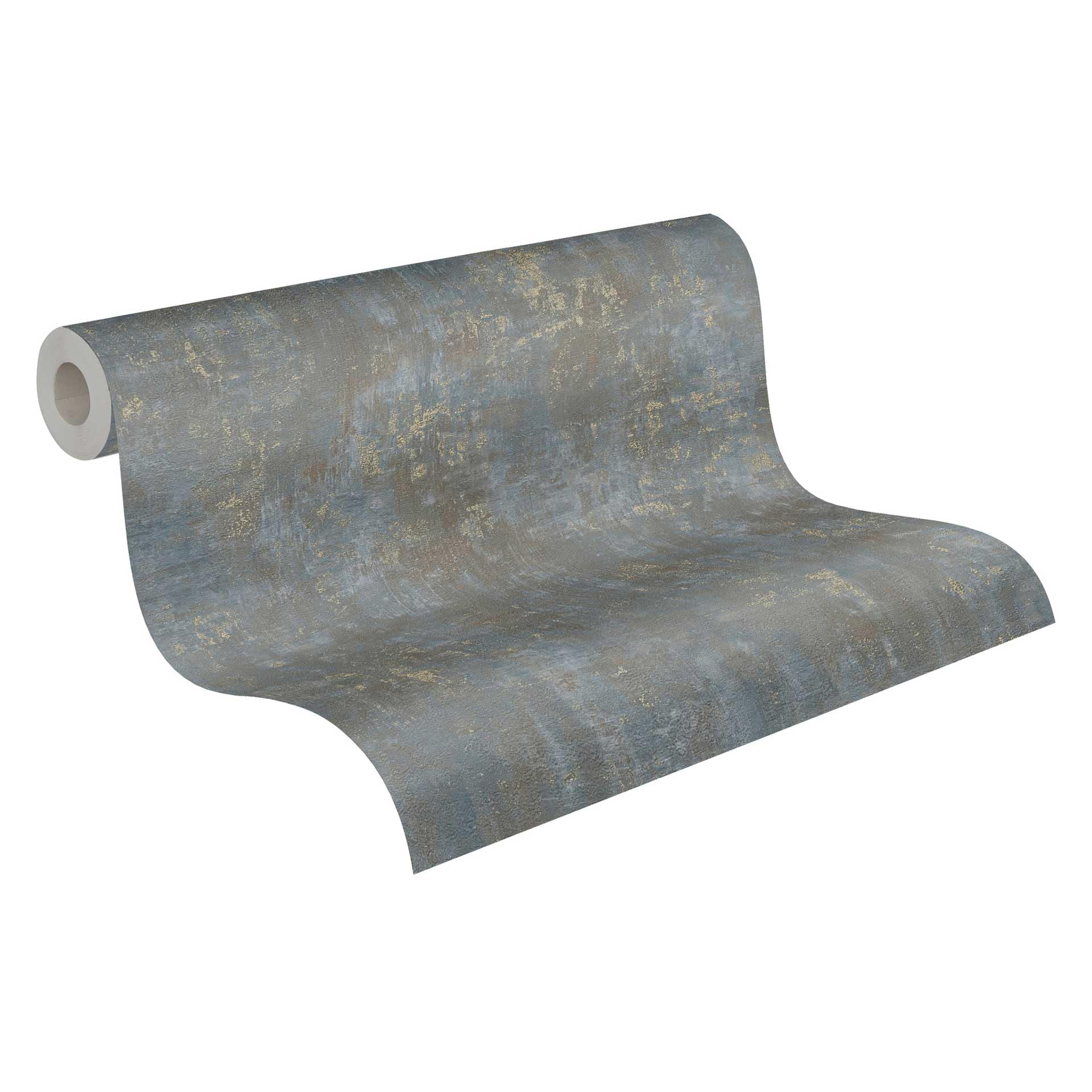 a-s-cr-ation-livingwalls-vliestapete-beton-braun-blau image 1