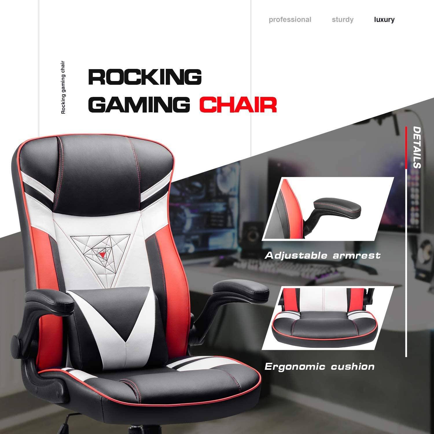 homall-gaming-chair-gaming-stuhl-wei-schaukel-kunstleder image 4