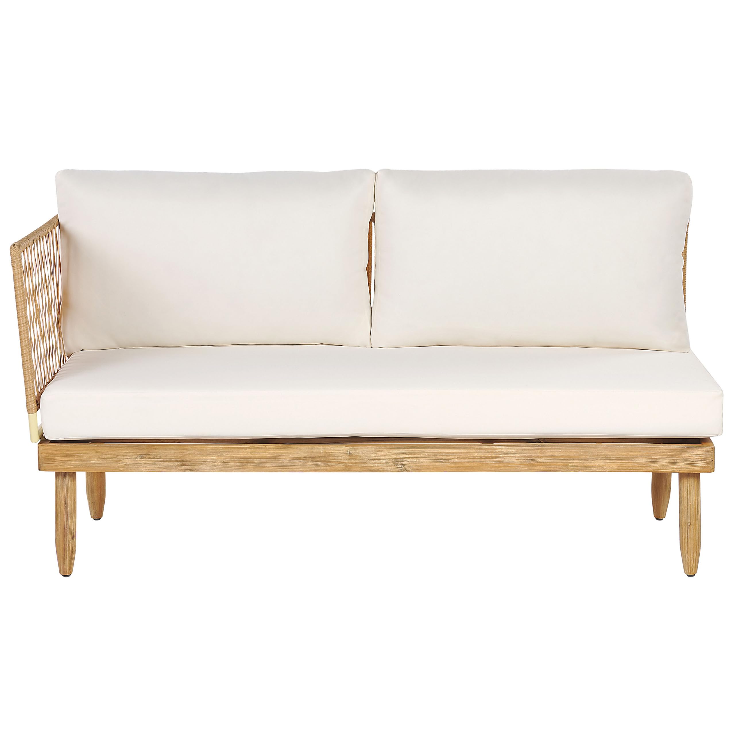 beliani-cremona-lounge-set-akazienholz-4-sitzer-cremewei image 8