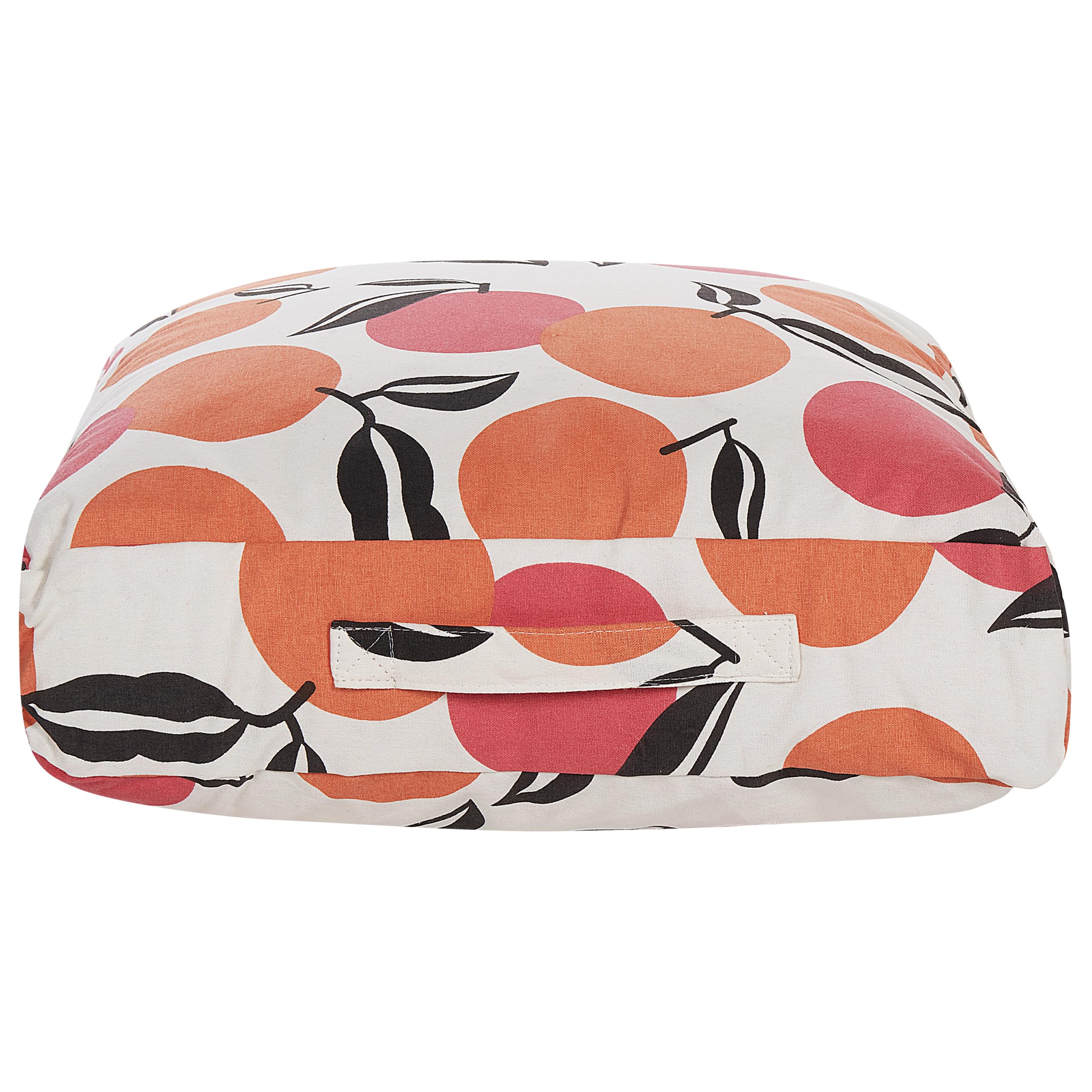 beliani-mellal-pouf-50x50cm-bunt-obst-motiv-baumwolle image 4