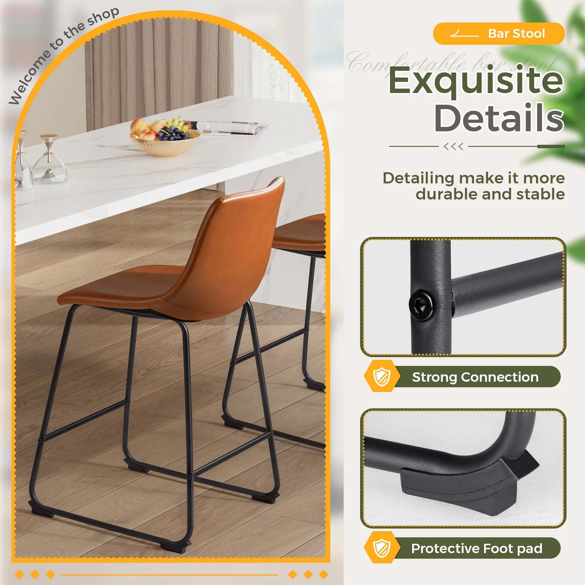 homall-bar-stool-barhocker-2er-set-schwarz-mit-lehne-2 image 4
