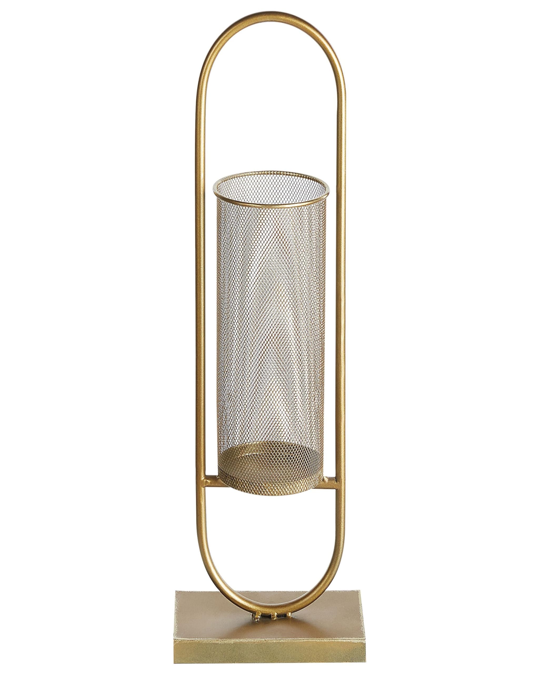beliani-kerzenst-nder-oval-gold-73-cm-eisen-windlicht image 1