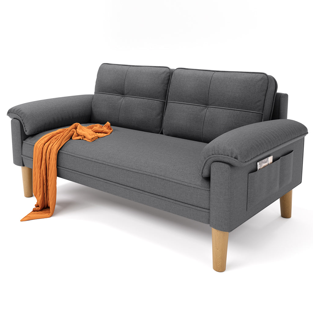 bealife-ar71-sofa-2-sitzer-grau-145x77x77-mit-seitentaschen image 8