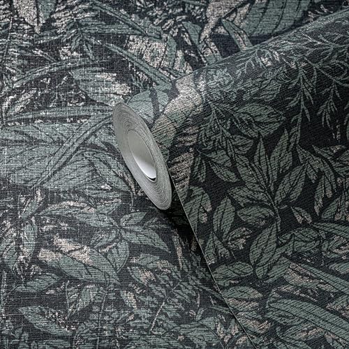 a-s-cr-ation-livingwalls-palmenblatt-vliestapete-gr-n-10-05m image 4