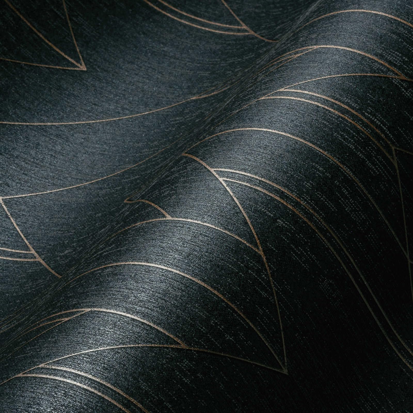 a-s-cr-ation-villa-373691-tapete-geometrisch-schwarz-gold image 1