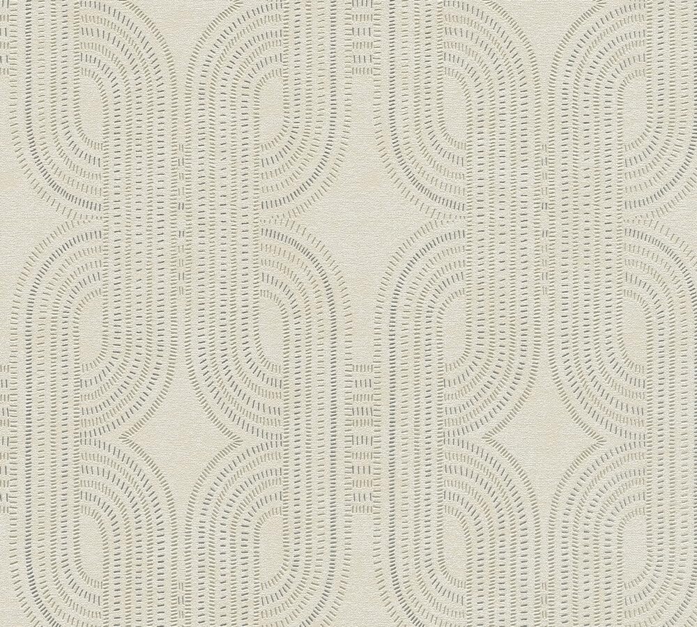 a-s-cr-ation-3d-vliestapete-grafik-399371-beige-metallic image 3