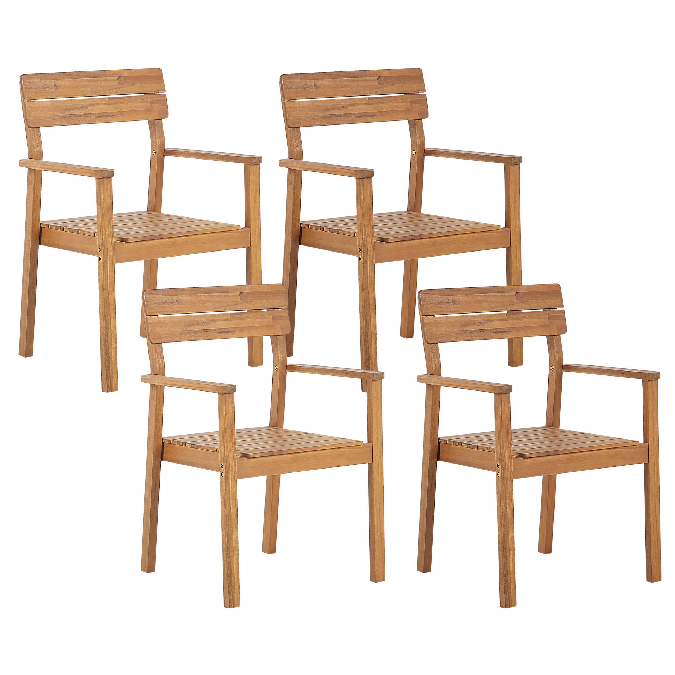 beliani-fornelli-gartenset-akazie-tisch-4-st-hle-180-cm image 4