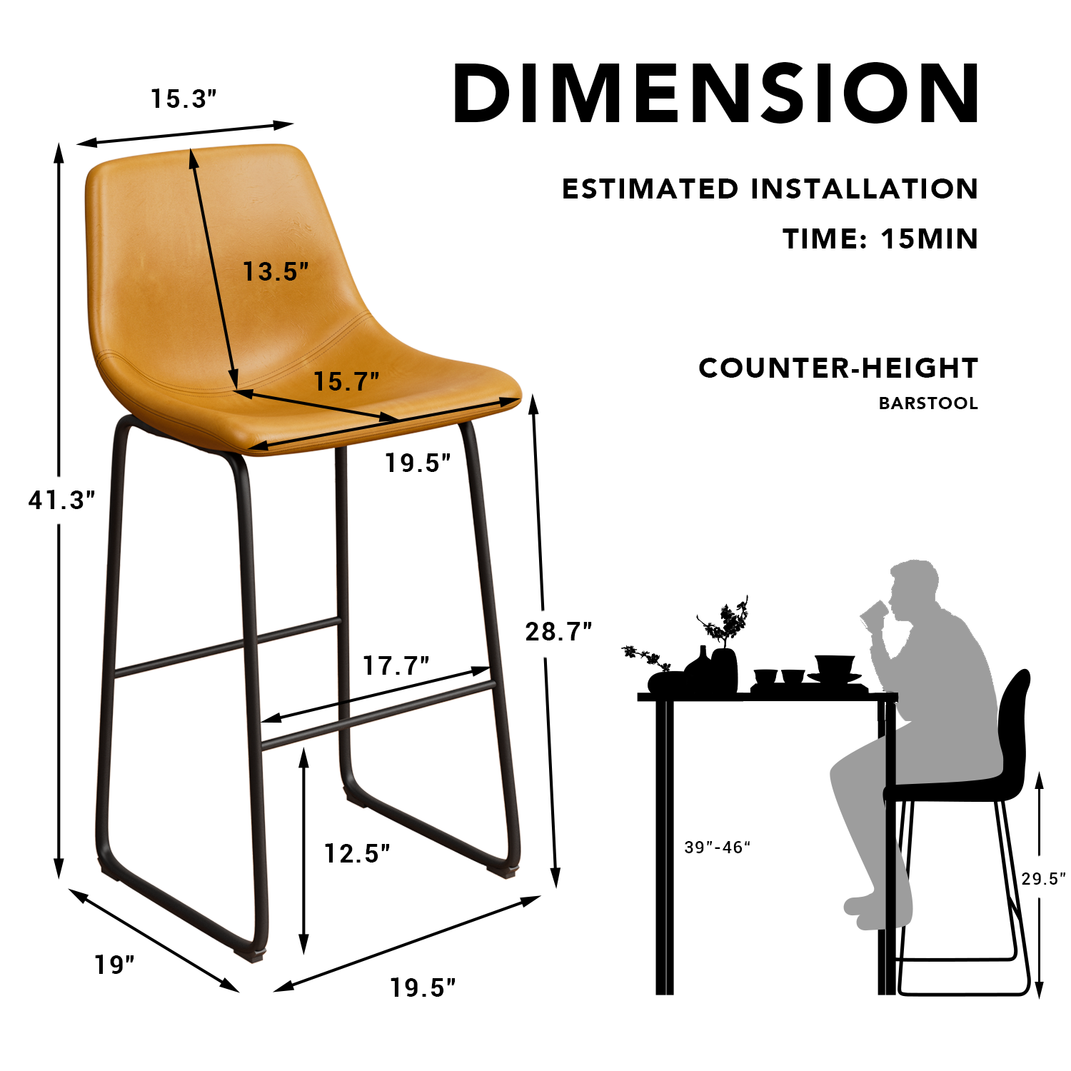 homall-bar-stool-barhocker-2er-set-hellbraun-kunstleder image 7