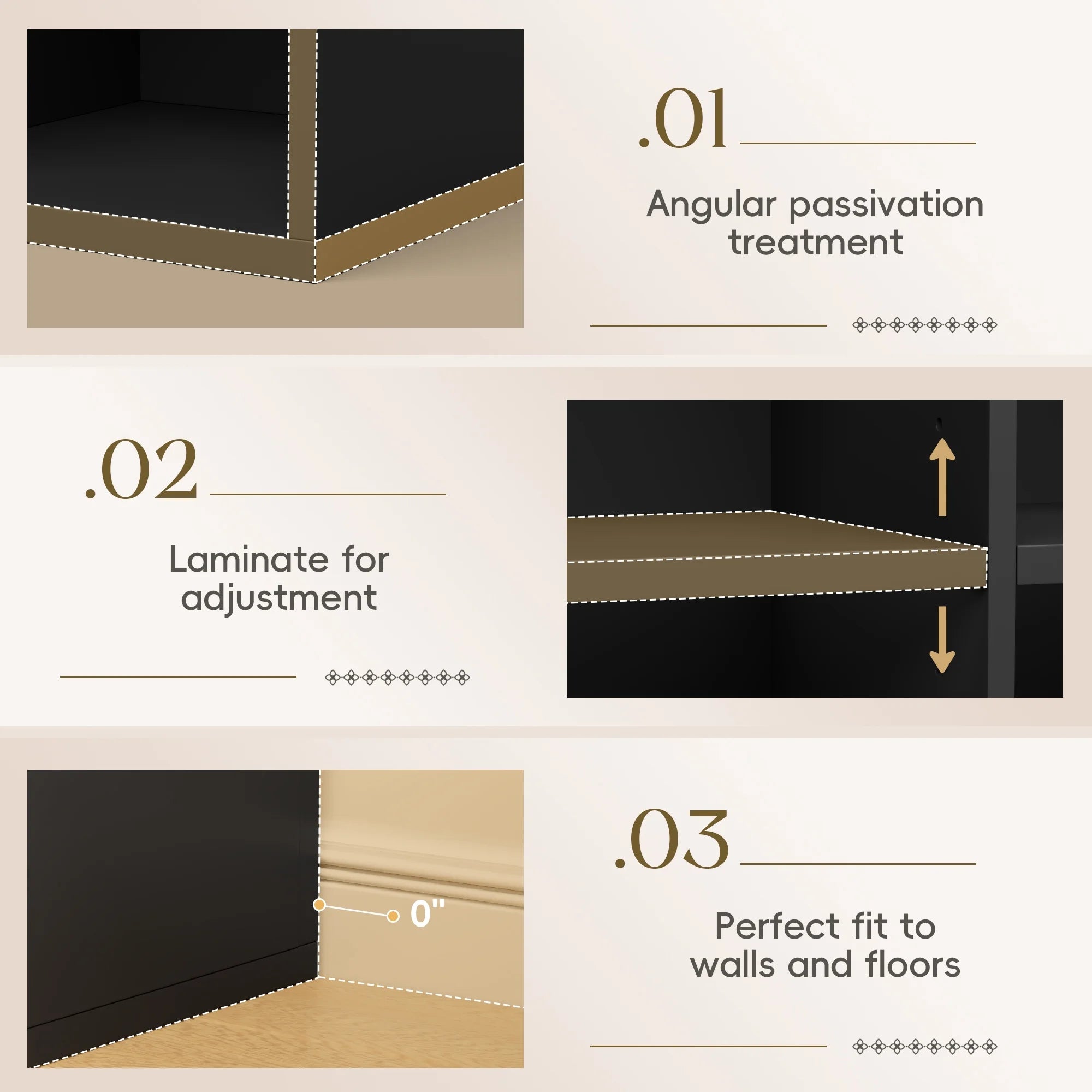 homall-bookcase-b-cherregal-schwarz-8-f-cher-f-rs-wohnzimmer image 5