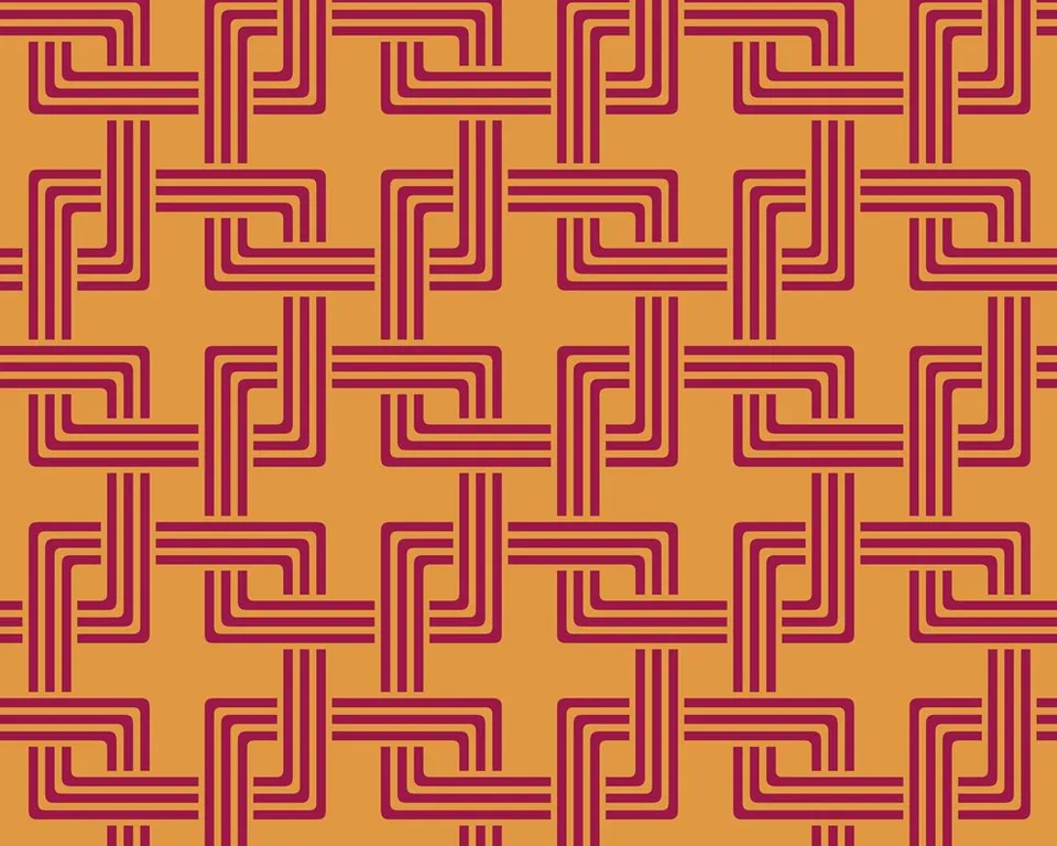 a-s-cr-ation-tapeten-6870-29-papiertapete-retromuster-orange-rot image 1