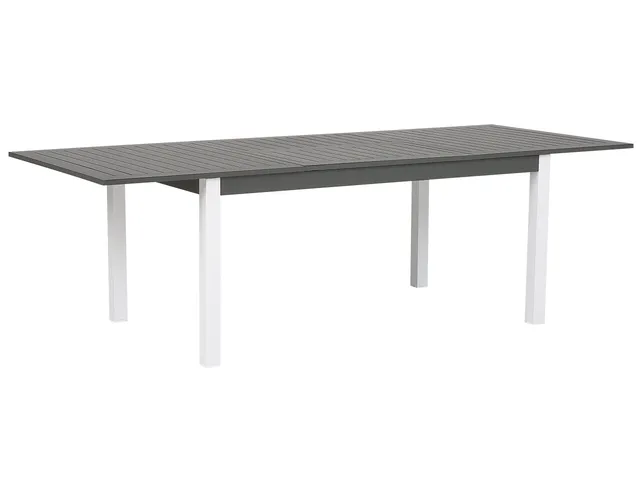 beliani-pancole-ausziehbarer-gartentisch-dunkelgrau-aluminium-8-personen image 1