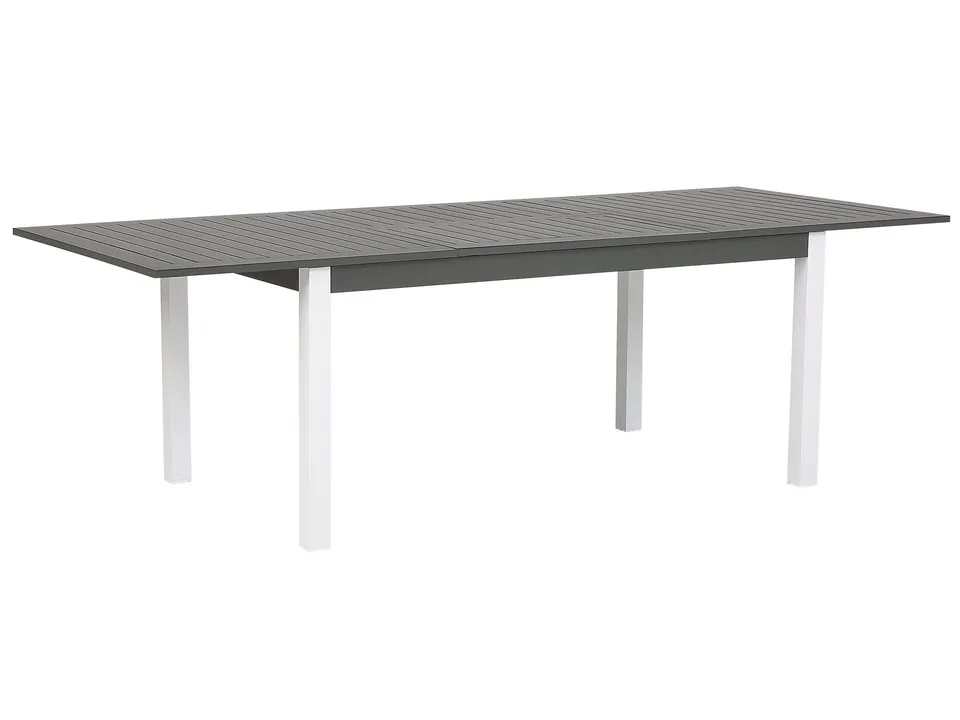 beliani-pancole-ausziehbarer-gartentisch-dunkelgrau-aluminium-8-personen image 1