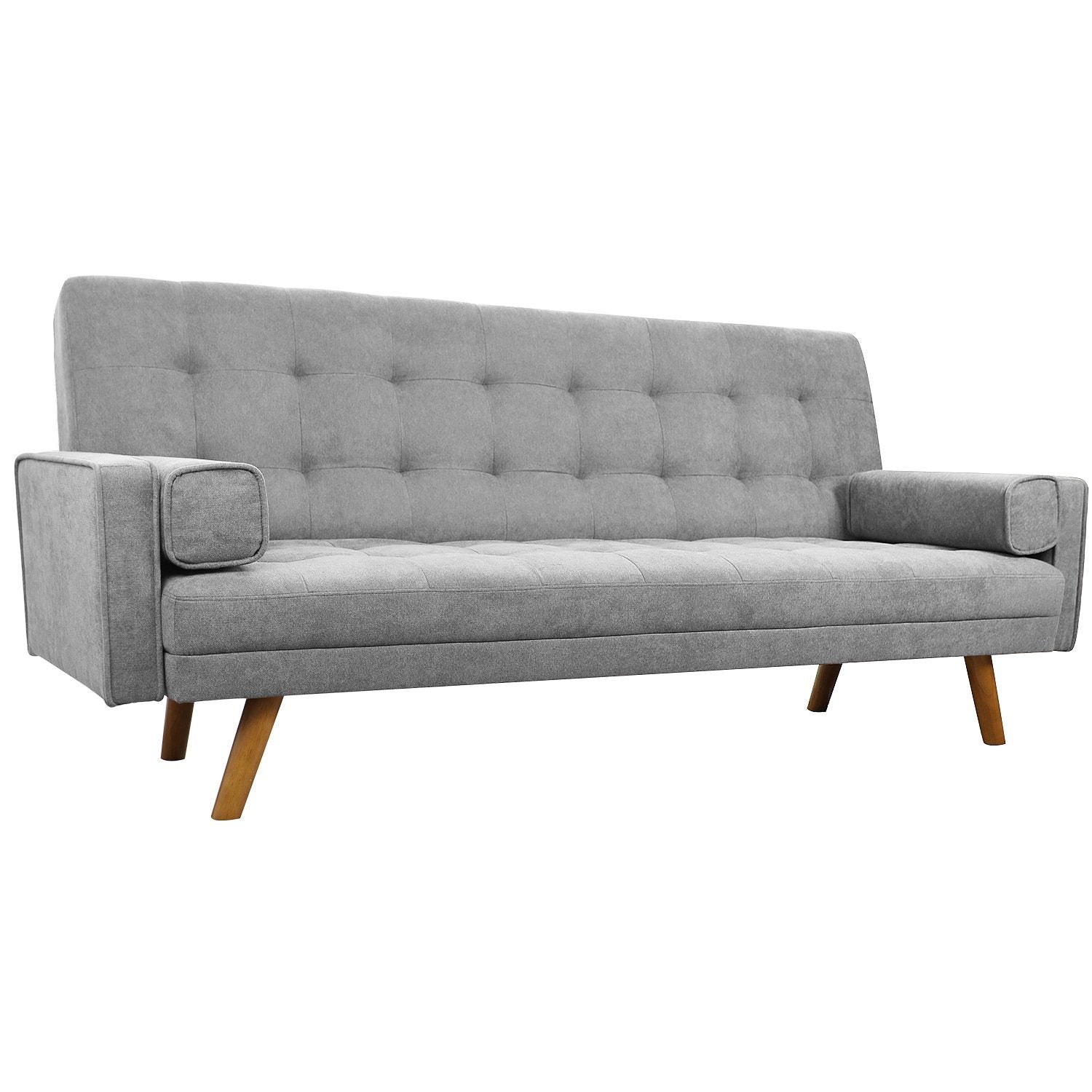 homall-recliner-chair-futon-sofa-grau-leinen-3-positionen image 7